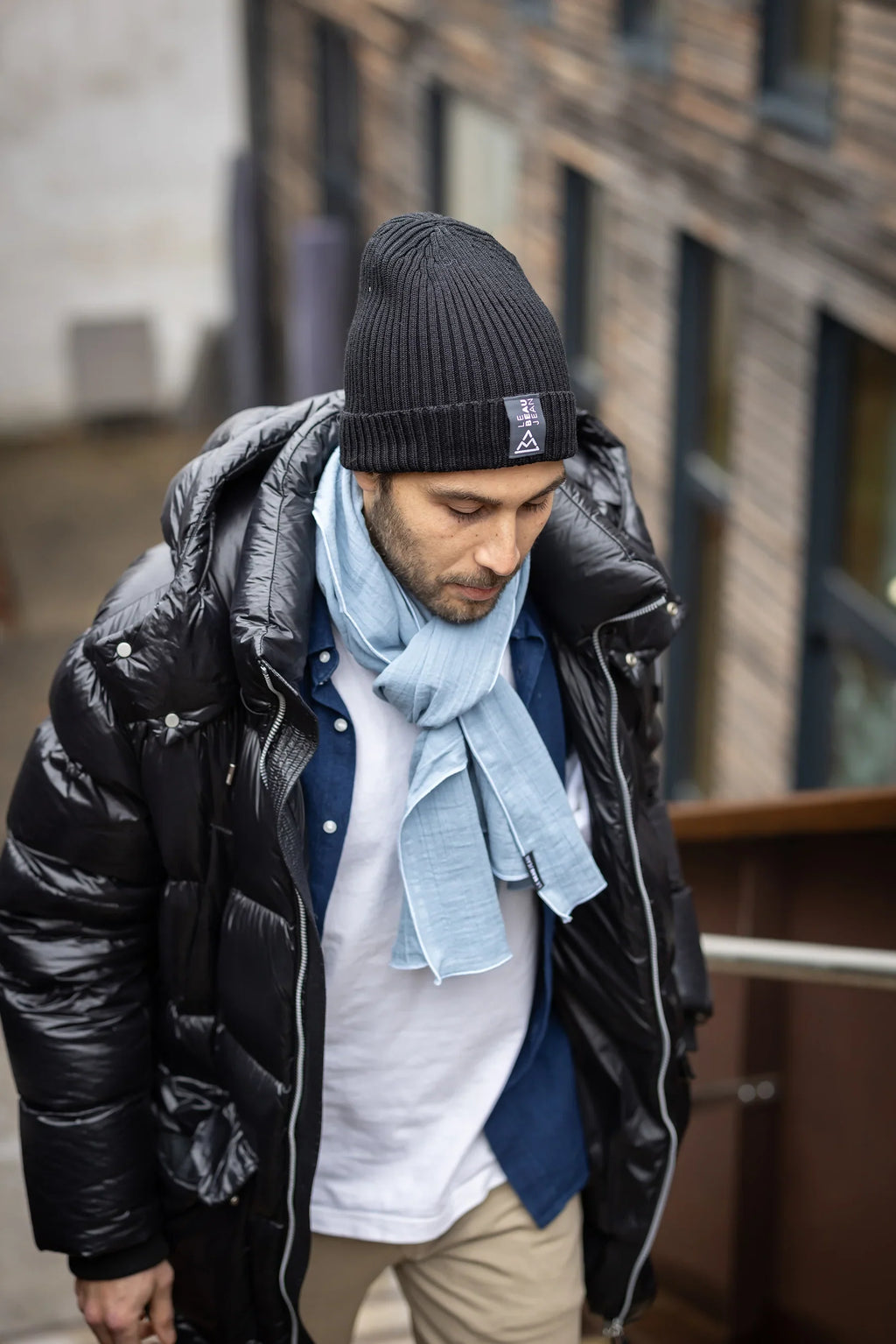 Bonnet en laine — Noir