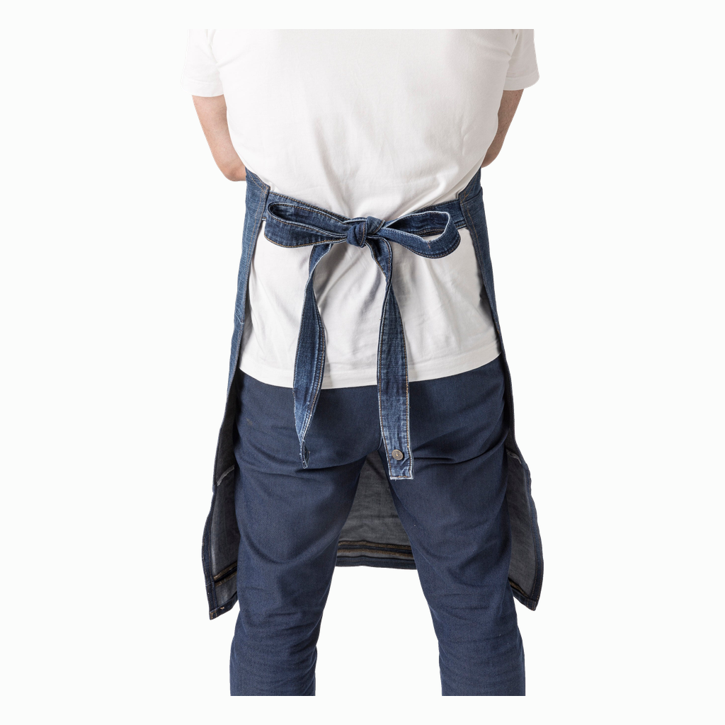 Tablier de barbecue en jean surcyclé