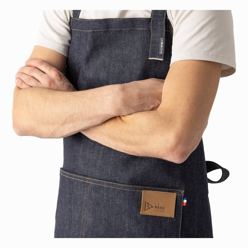 Tablier de cuisine en denim Selvedge